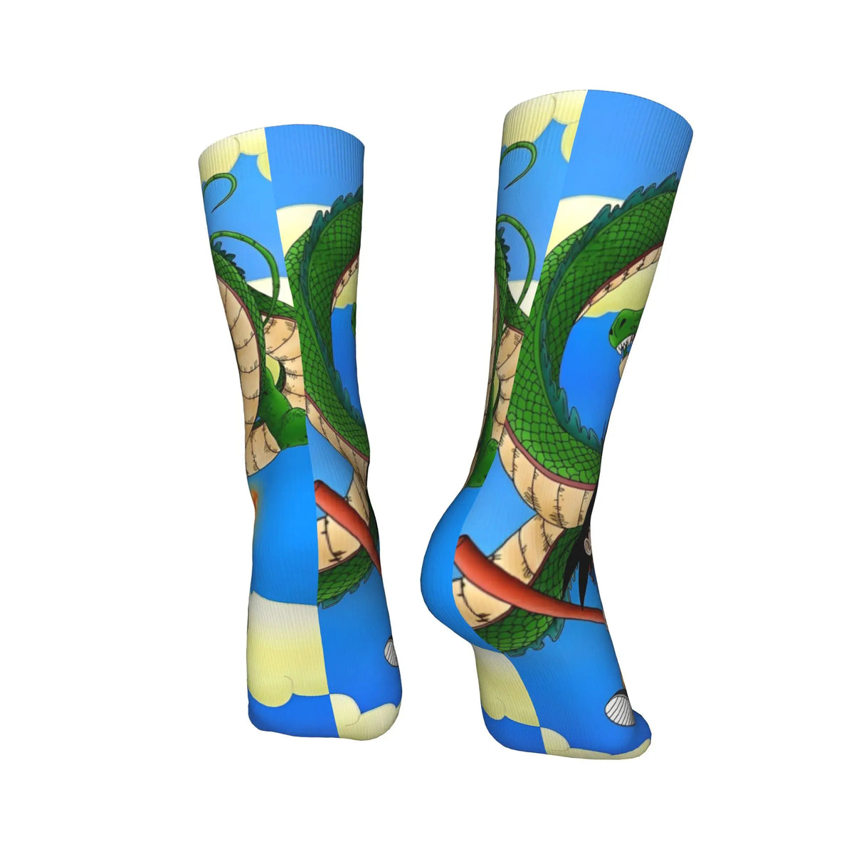Calcetines turquesa Dragon Ball - Goku azul y rayos dorados