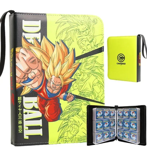 Classeur à cartes vert Dragon Ball - Goku Super Saiyan au poing tendu