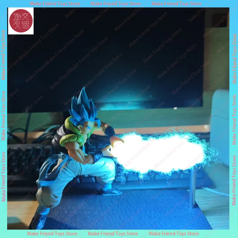 Dragon Ball figurine lamp - Goku Super Saiyan and blue energy ball