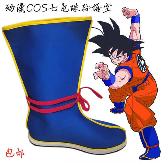 Blue Dragon Ball cosplay laarzen - Goku met rode veters