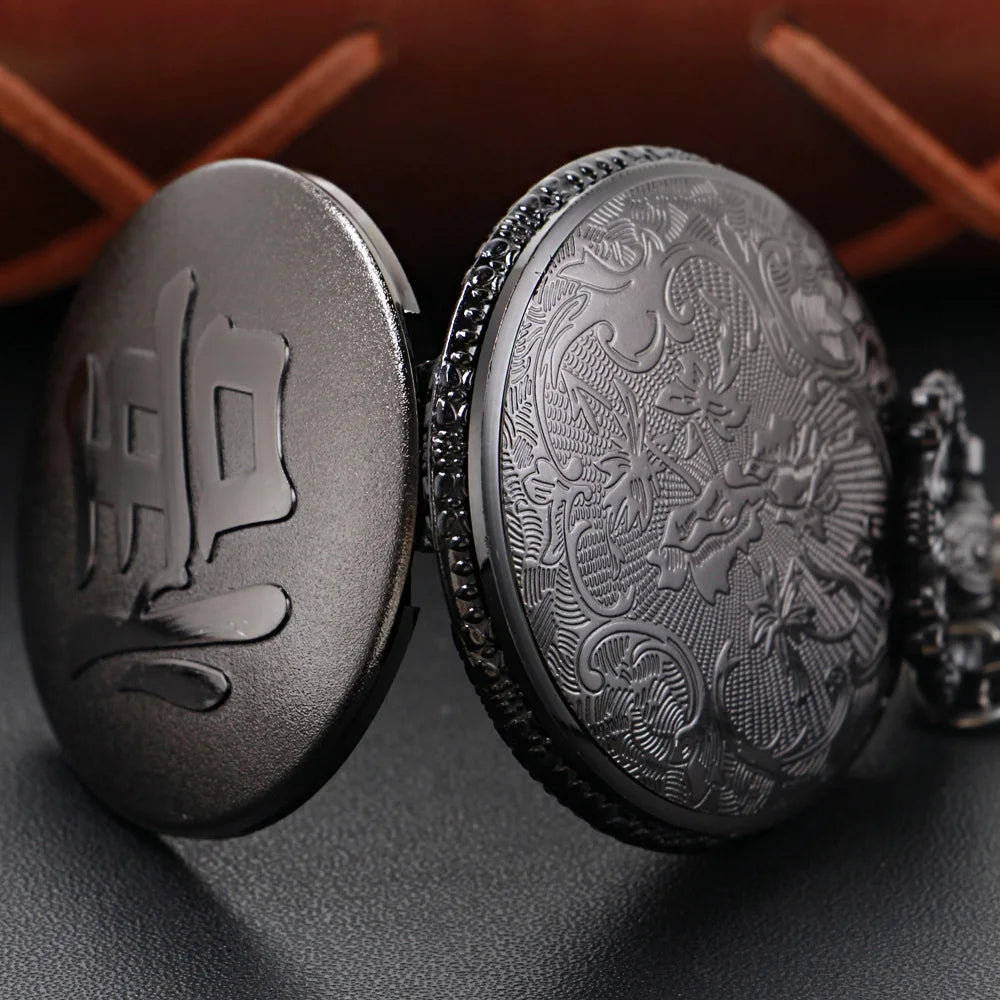 Dragon Ball Grey Gossip Watch - kanji Go black