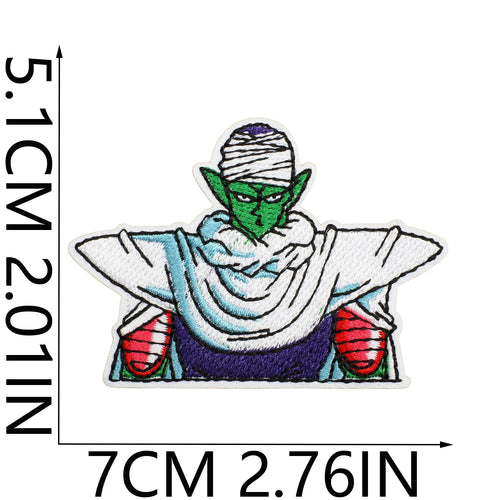 Escudo bordado Dragon Ball - Piccolo con capa blanca