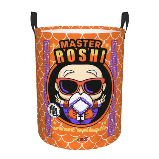 Panier à linge orange Dragon Ball - Tortue Géniale chibi et lunettes