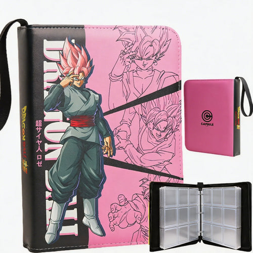 Classeur pour cartes rose Dragon Ball - Black Goku Super Saiyan Rosé