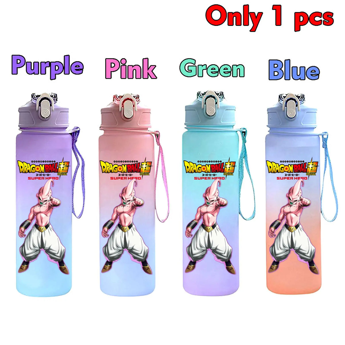 750 ml Dragon Ball bottle - Goku Vegeta and Trunks