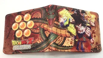 Portefeuille brun Dragon Ball - Shenron et boules de cristal