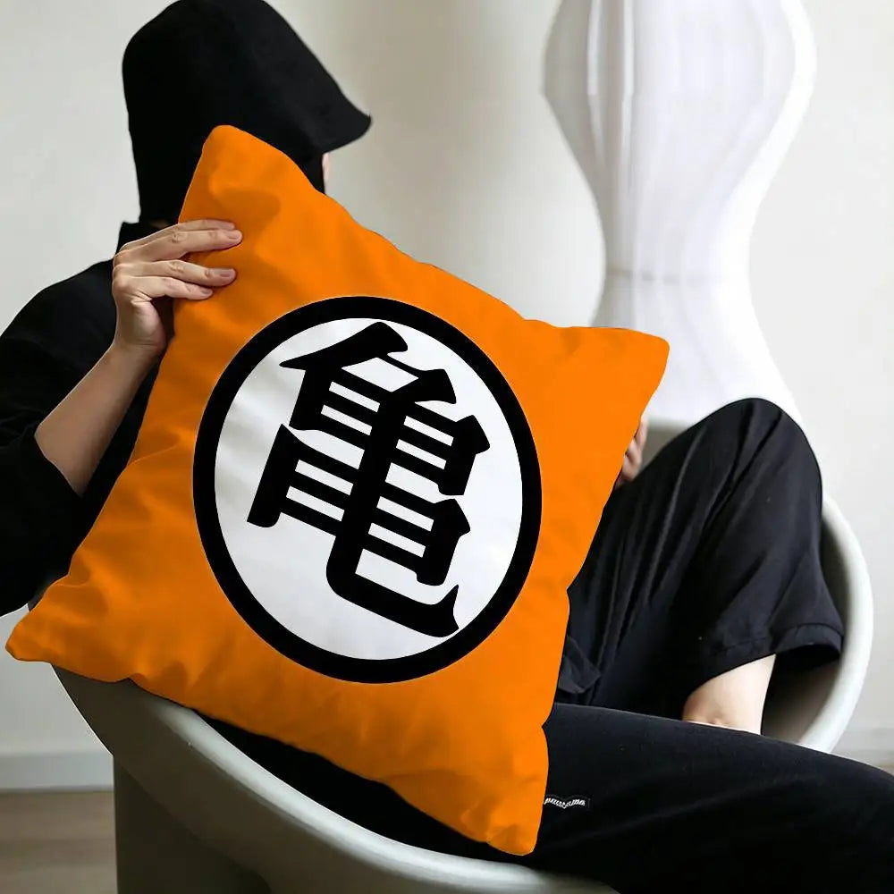 Dragon Ball Kissenbezüge - Kanji Kame Shenron und der junge Goku