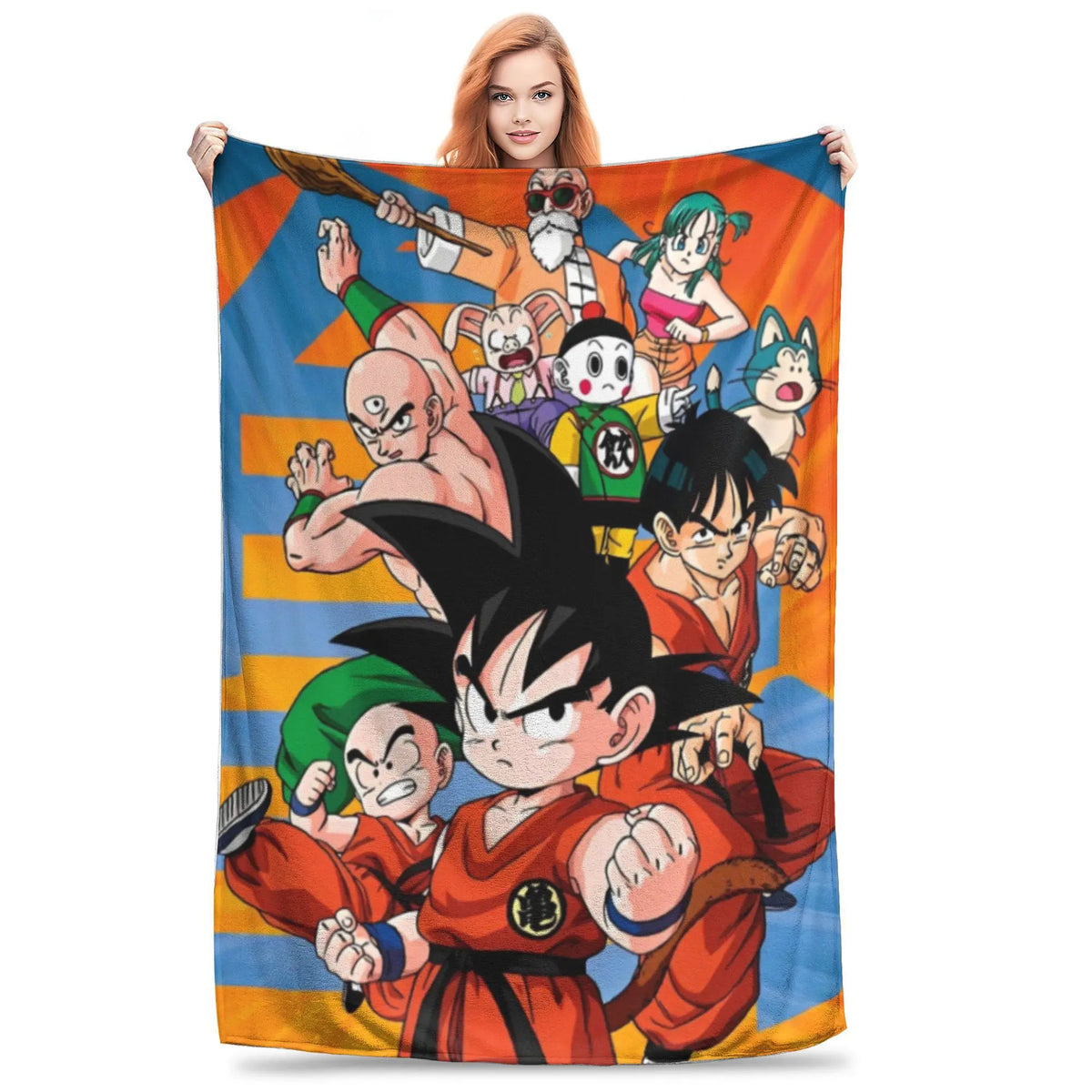 Plaid Dragon Ball - Goku davanti ai suoi compagni
