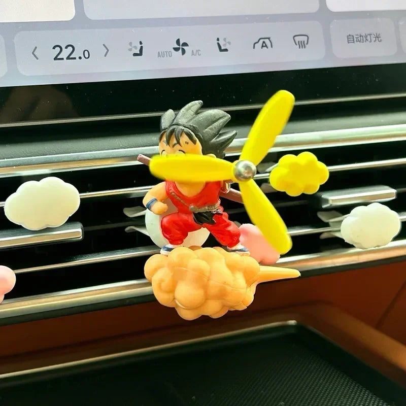 Décoration pour aération de voiture Dragon Ball - Goku et Vegeta sur nuage