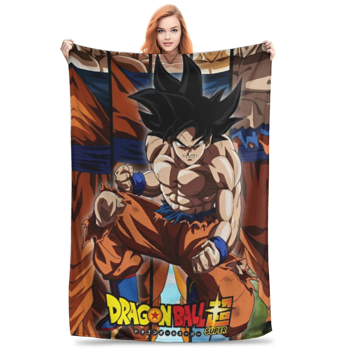 Plaid Dragon Ball - Goku davanti ai suoi compagni