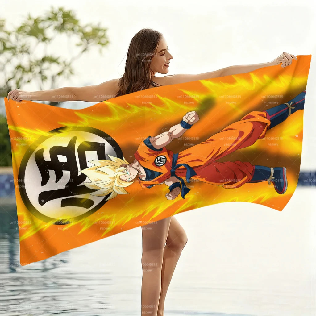 Telo mare arancione Dragon Ball - Goku Super Saiyan e kanji Go