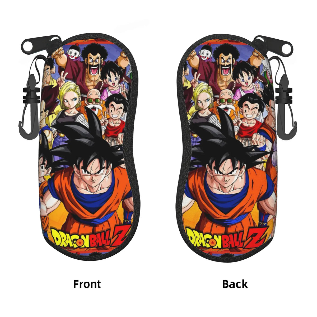 Étui à lunettes vert Dragon Ball - Cell et éclairs bleus