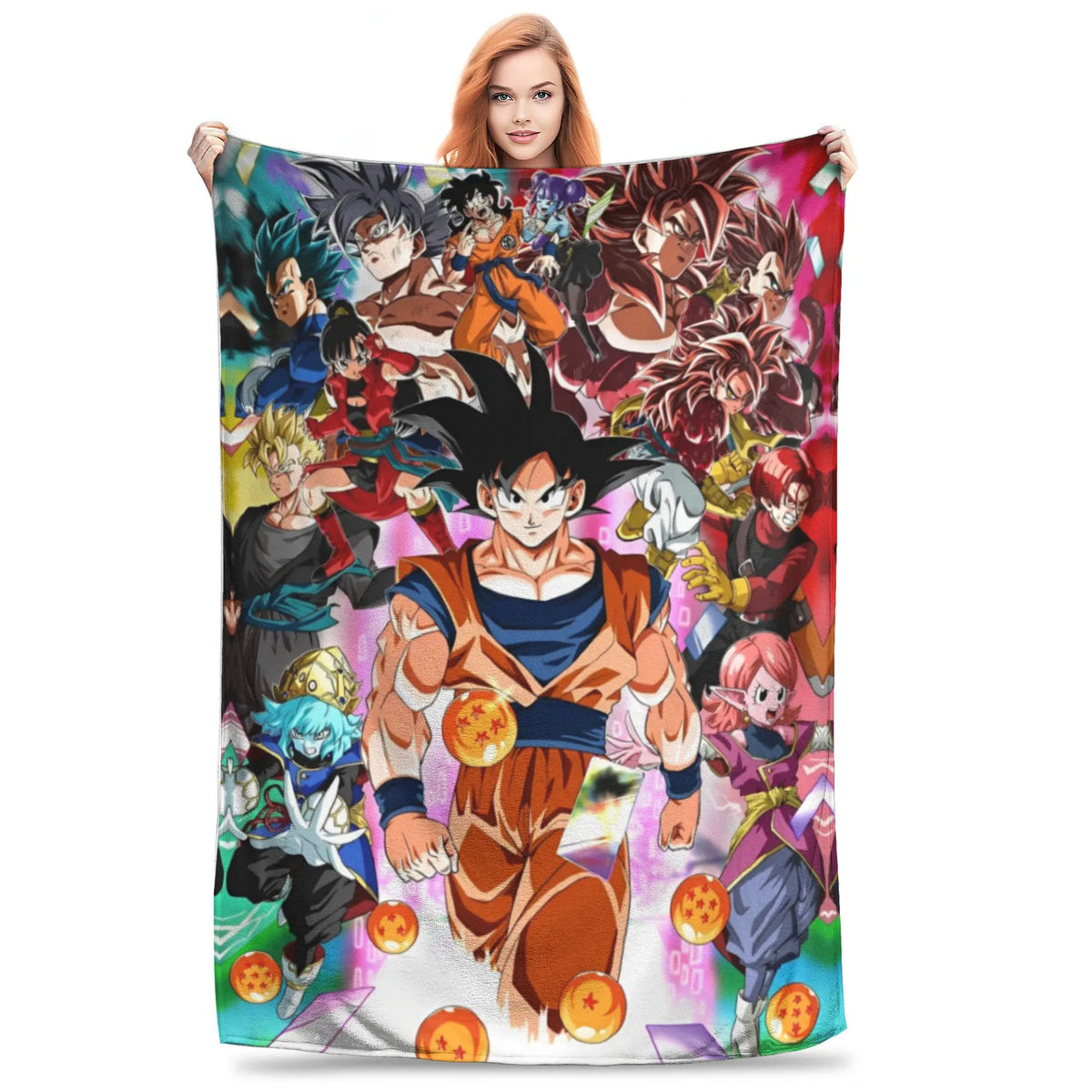 Plaid Dragon Ball - Goku davanti ai suoi compagni