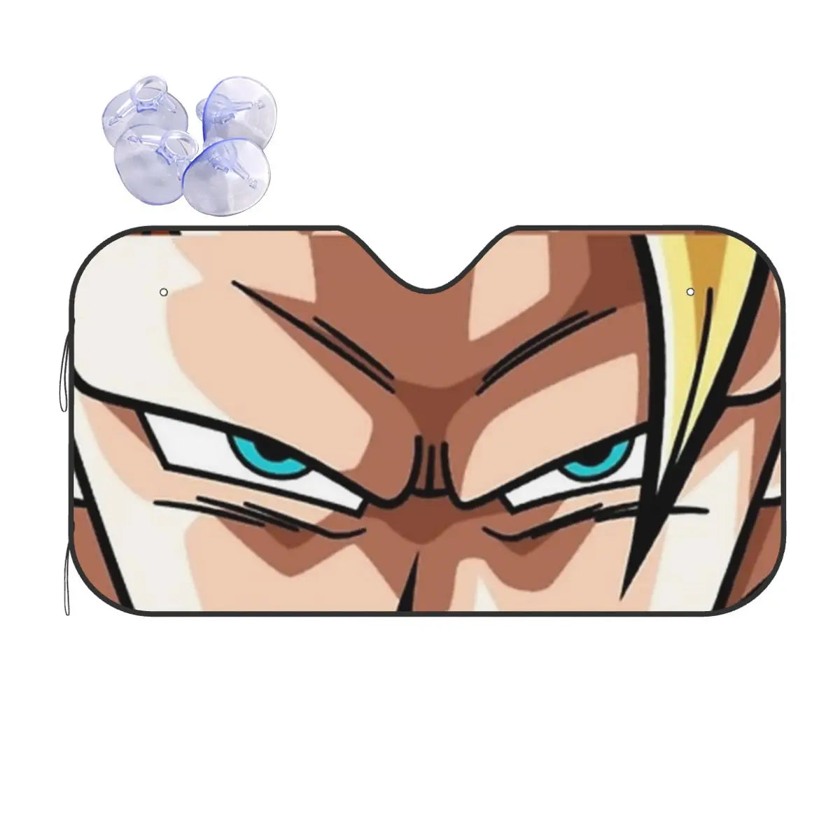 Car sunshade Dragon Ball looks of Saiyan warriors
