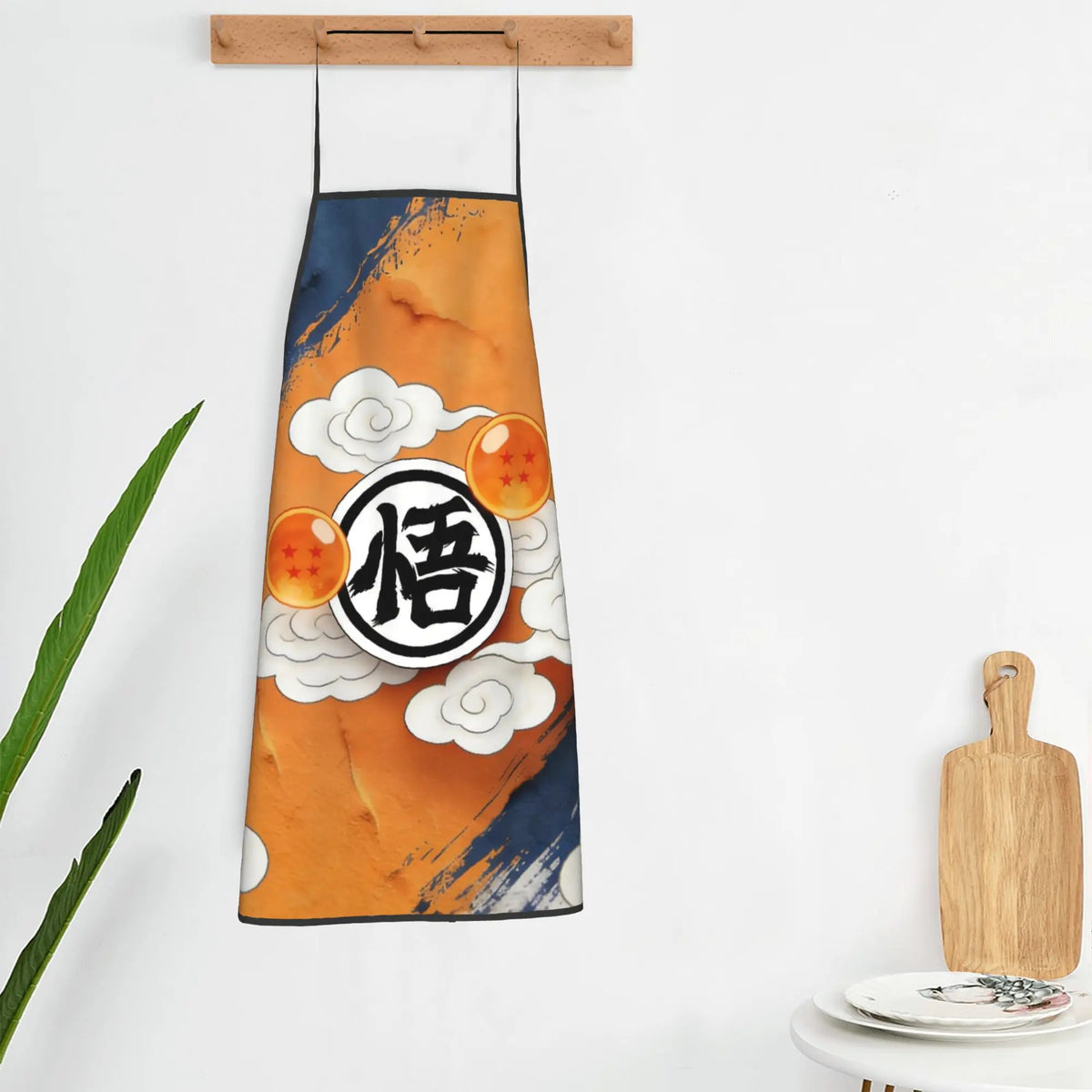 Tablier noir Dragon Ball - kanjis Go répétés