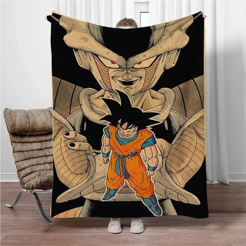 Manta negra y beige Dragon Ball - Goku vs. Freezer