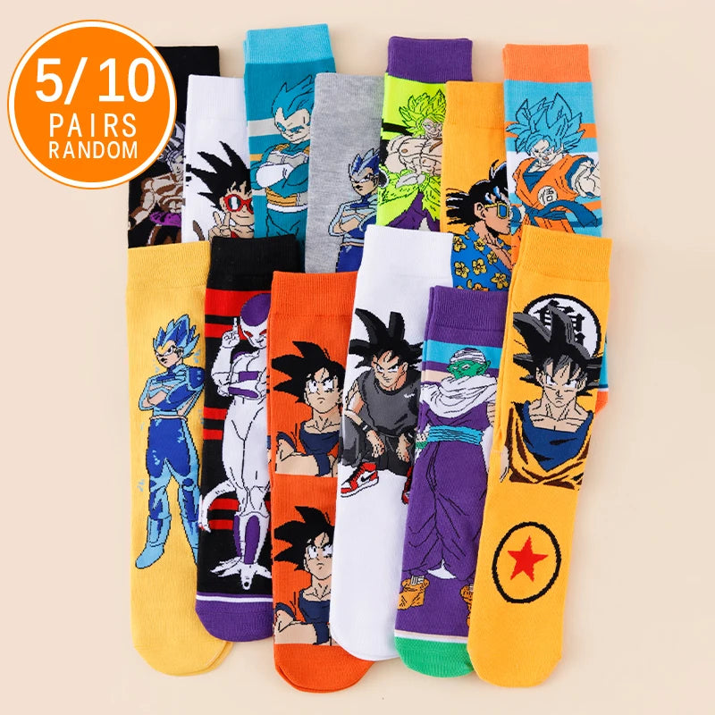 Zufällig hohe Socken Set - Dragon Ball Zeichen und Embleme