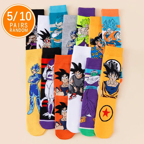 Zufällig hohe Socken Set - Dragon Ball Zeichen und Embleme