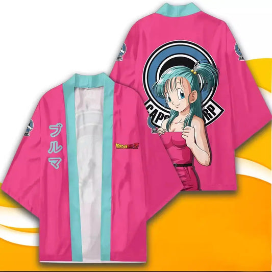 Veste kimono rose Dragon Ball - Bulma et Capsule Corp