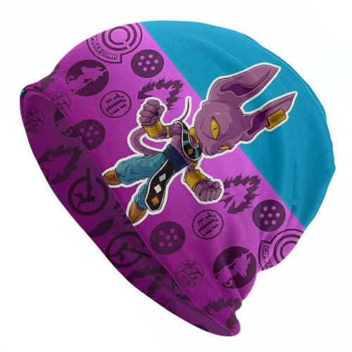 Dragon Ball purple and turquoise cap - Beerus chibi
