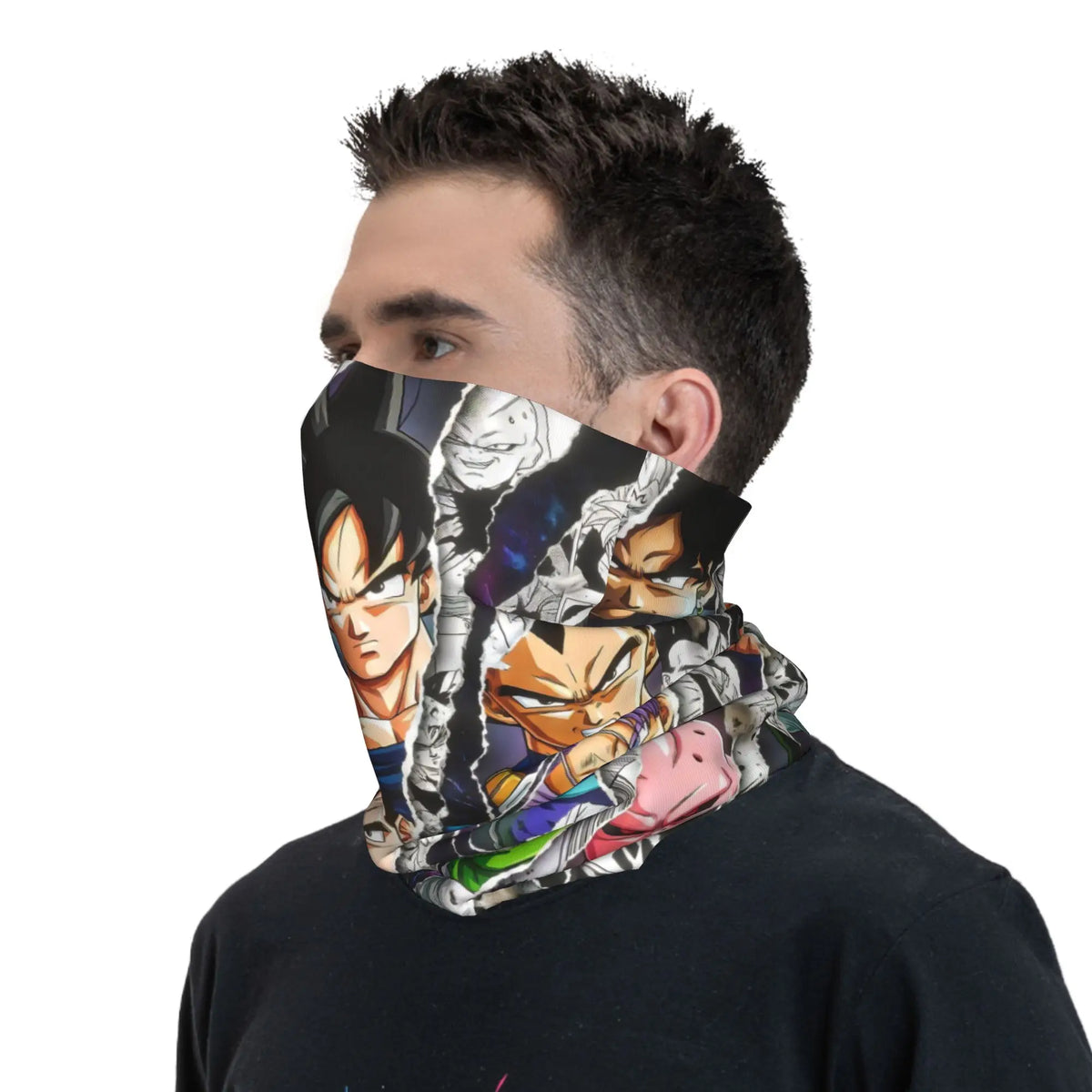 Dragon Ball black neck tower - Goku and his portrait Super Saiyan