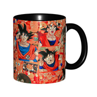 Goku smiling in orange stickers