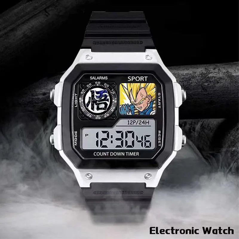 Dragon Ball Digital Watch - Super Saiyan Vegeta with Raised Fist