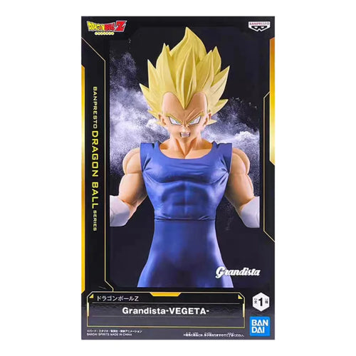 Statua Dragon Ball - Vegeta Super Saiyan in canotta blu Grandista