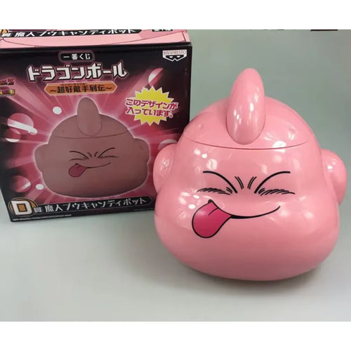 Tasse rose à couvercle Dragon Ball - Majin Buu tirant la langue