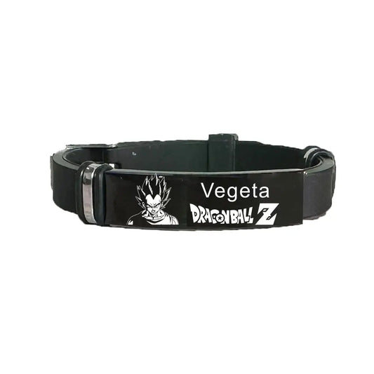 Dragon Ball zwarte armband - Vegeta portret