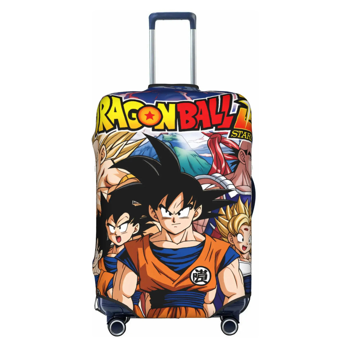 Copertura per valigia Dragon Ball - Vegeta in armatura davanti alle sue trasformazioni
