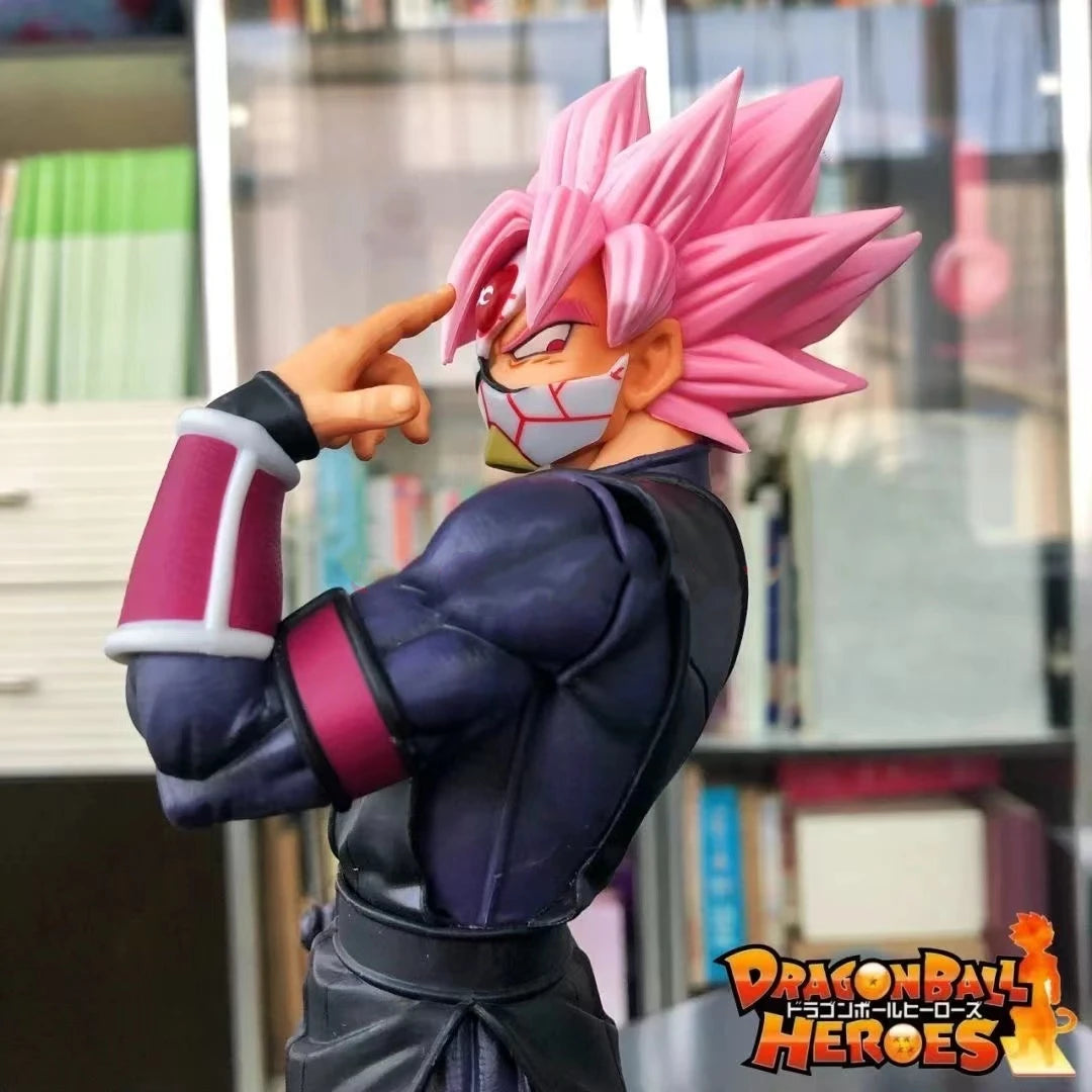 Dragon Ball Figurine - Black Goku Rosé with finger on forehead