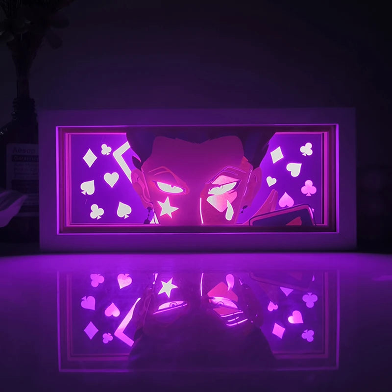 Quadro luminoso viola Dragon Ball - Goku Ultra Istinto sguardo