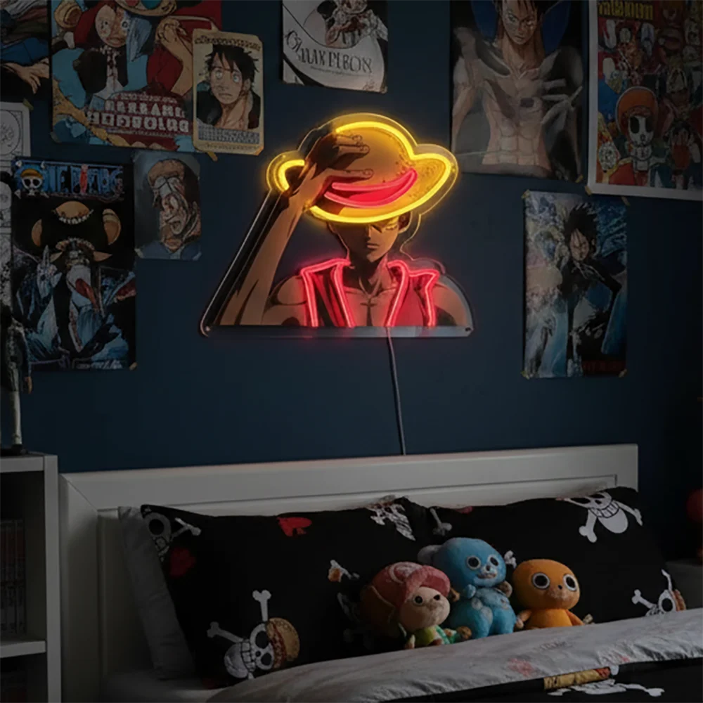Lampada al neon blu Dragon Ball - Vegeta Super Saiyan Blue