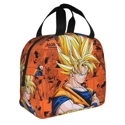 Bolsa de almuerzo naranja Dragon Ball - Goku Super Saiyajin en retrato
