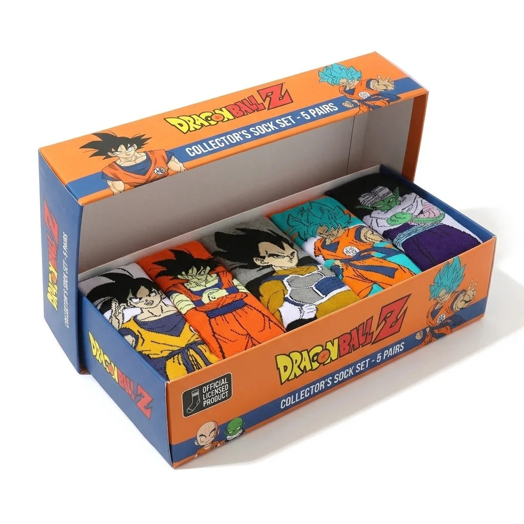 Chaussettes orange Dragon Ball - Goku aux bras croisés