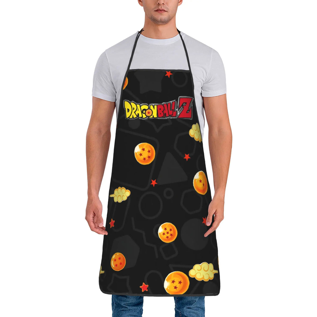 Schwarze Schürze - Kristallkugeln und Dragon Ball Z Logo