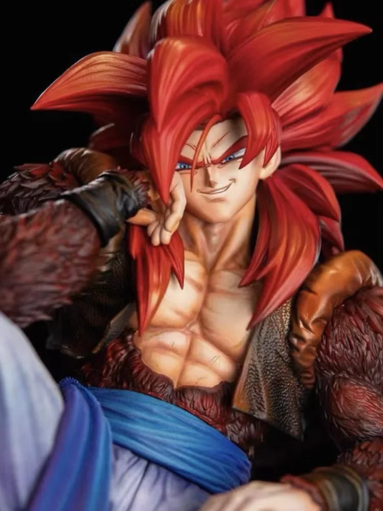 Action figure Dragon Ball - Gogeta Super Saiyan 4 seduto