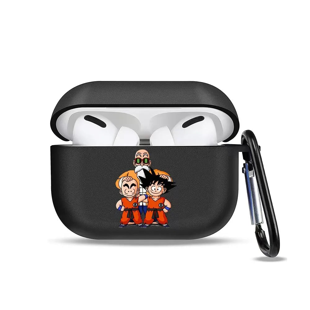 Coque pour AirPods Dragon Ball - Tortue Géniale Krilin et Goku en orange