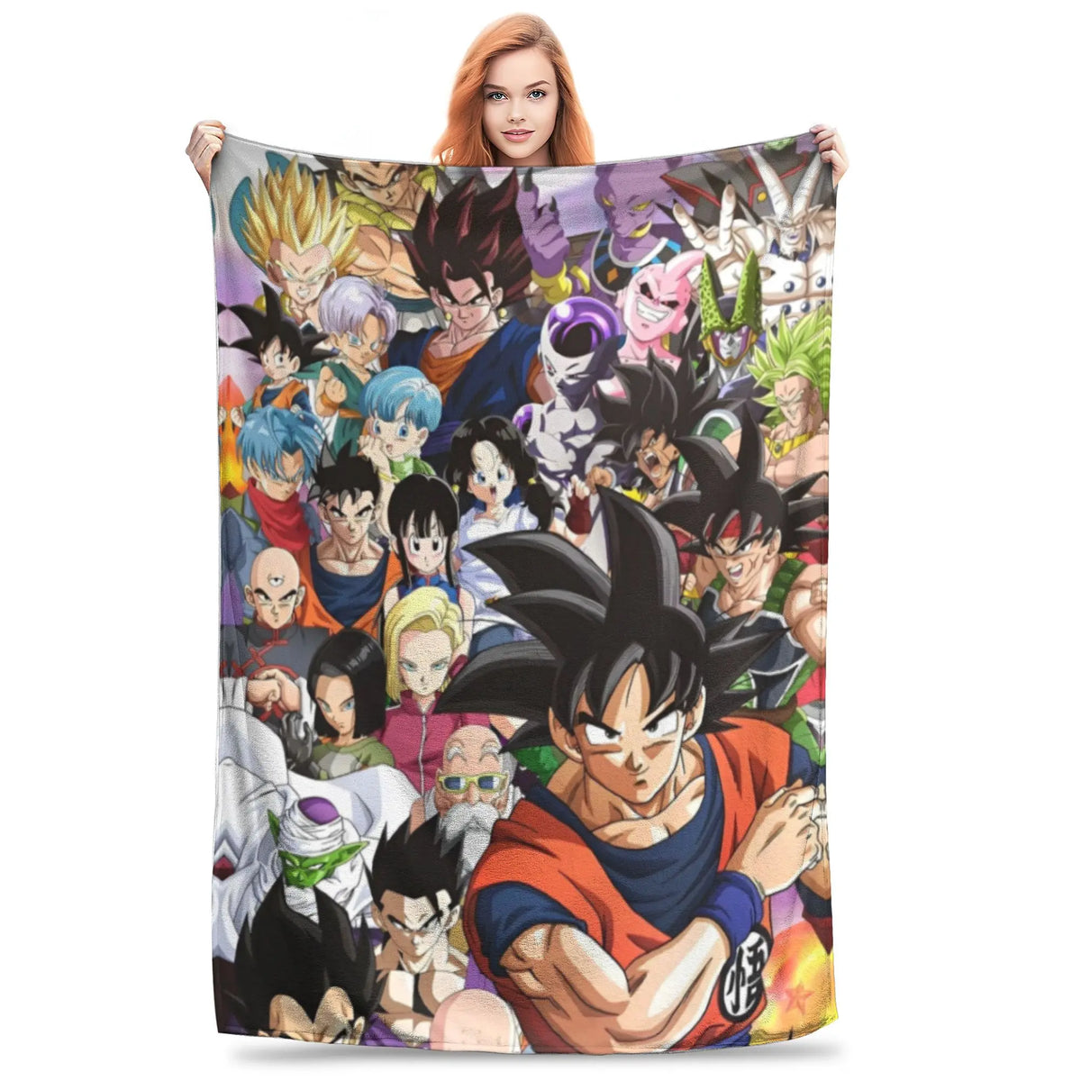 Plaid Dragon Ball - Goku davanti ai suoi compagni