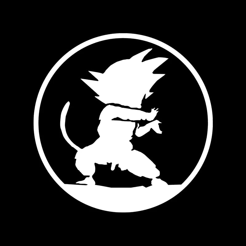 Adesivi per auto Dragon Ball - sagome di Goku bambino