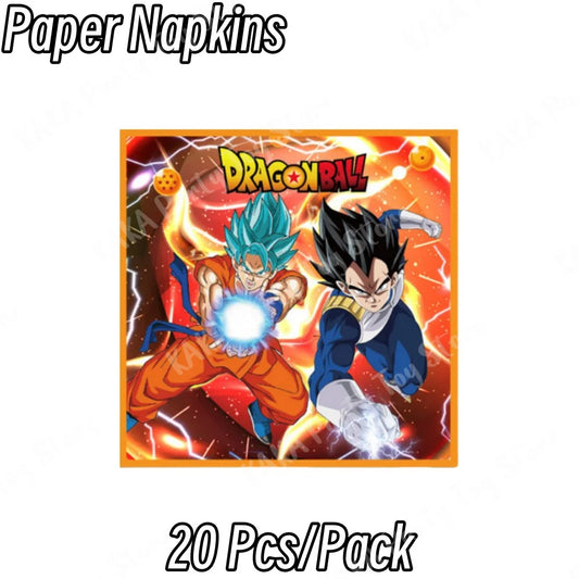 Viele 20 Geburtstagstücher Dragon Ball - Goku Blue und Vegeta