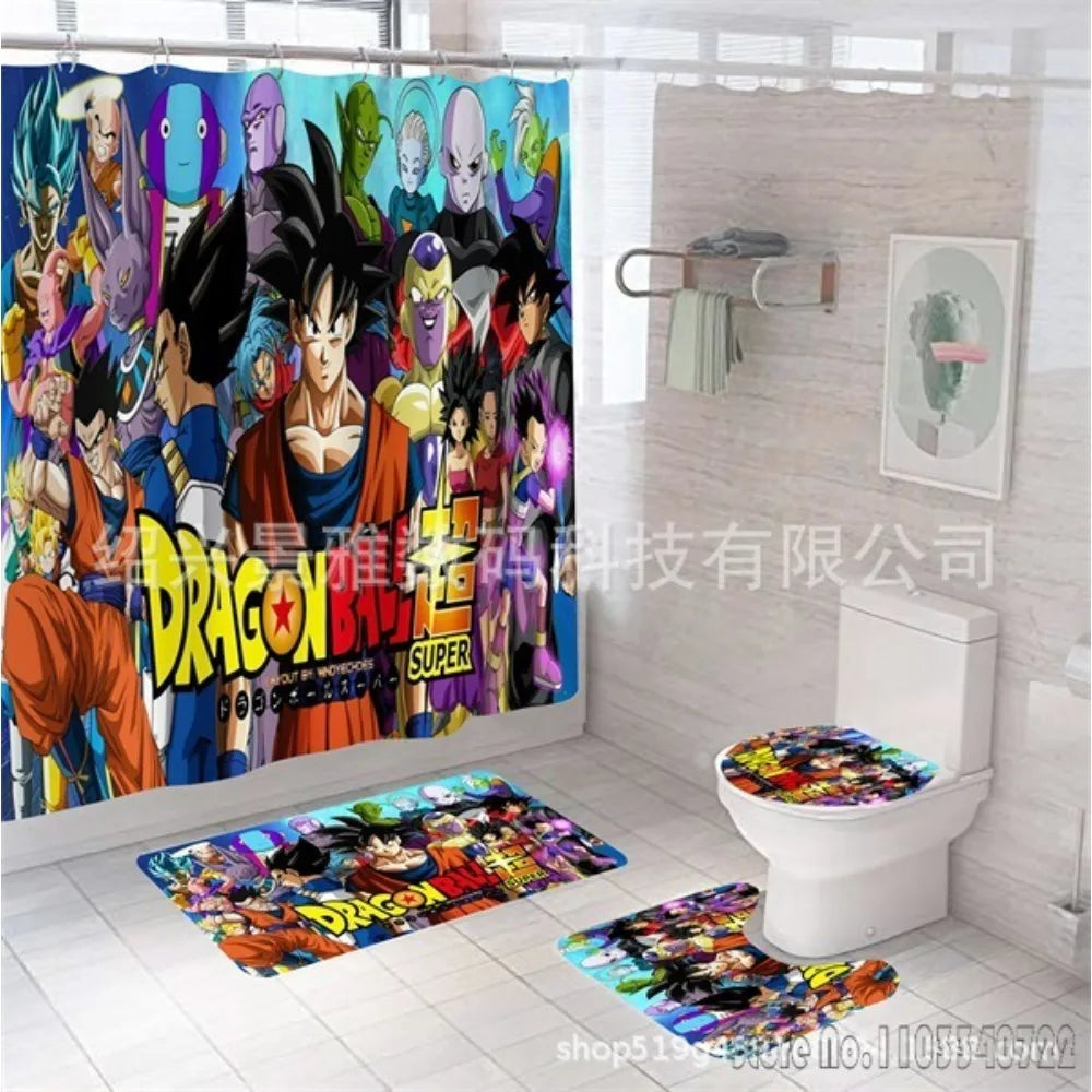 Set tenda doccia e tappeto Dragon Ball - i combattenti di Super