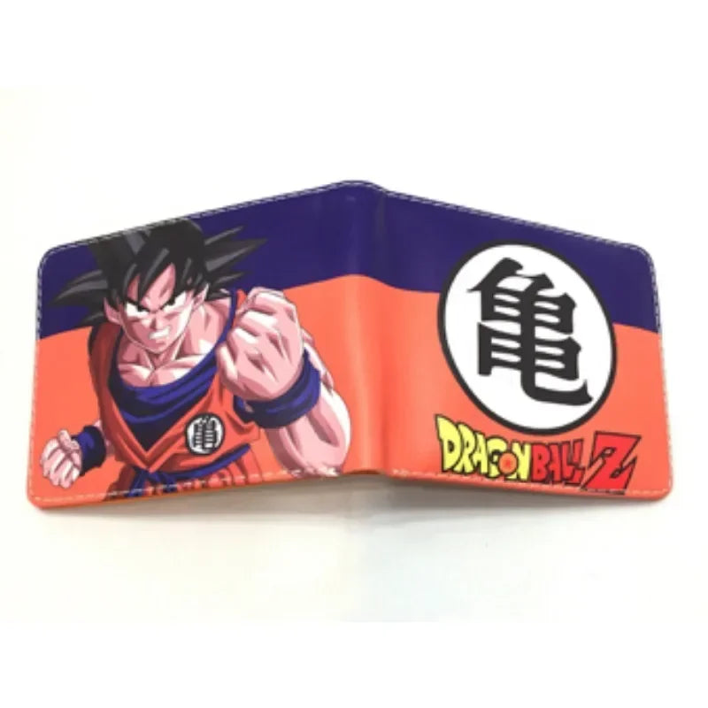 Dragon Ball orange Brieftasche - Goku und Vegeta Super Saiyan bei Angriff