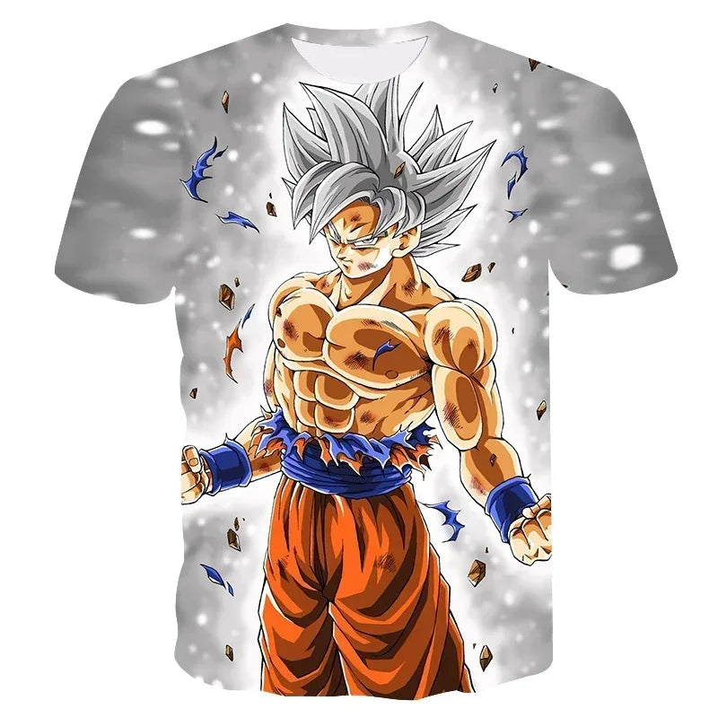 T-shirt Dragon Ball Goku Ultra Instinct met zilveren haar