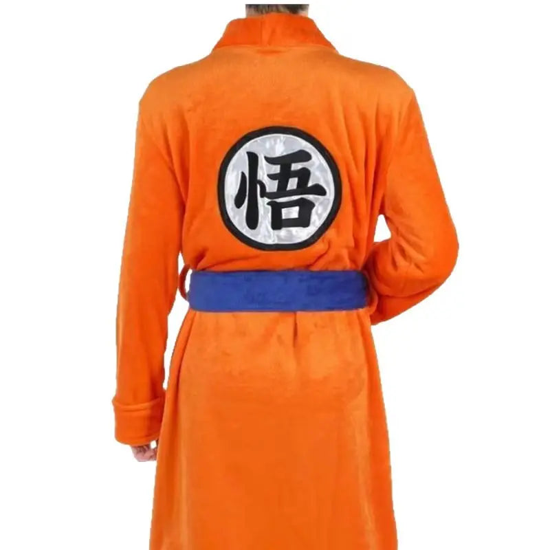 Dragon Ball oranje badjas - kanji Go en blauwe riem