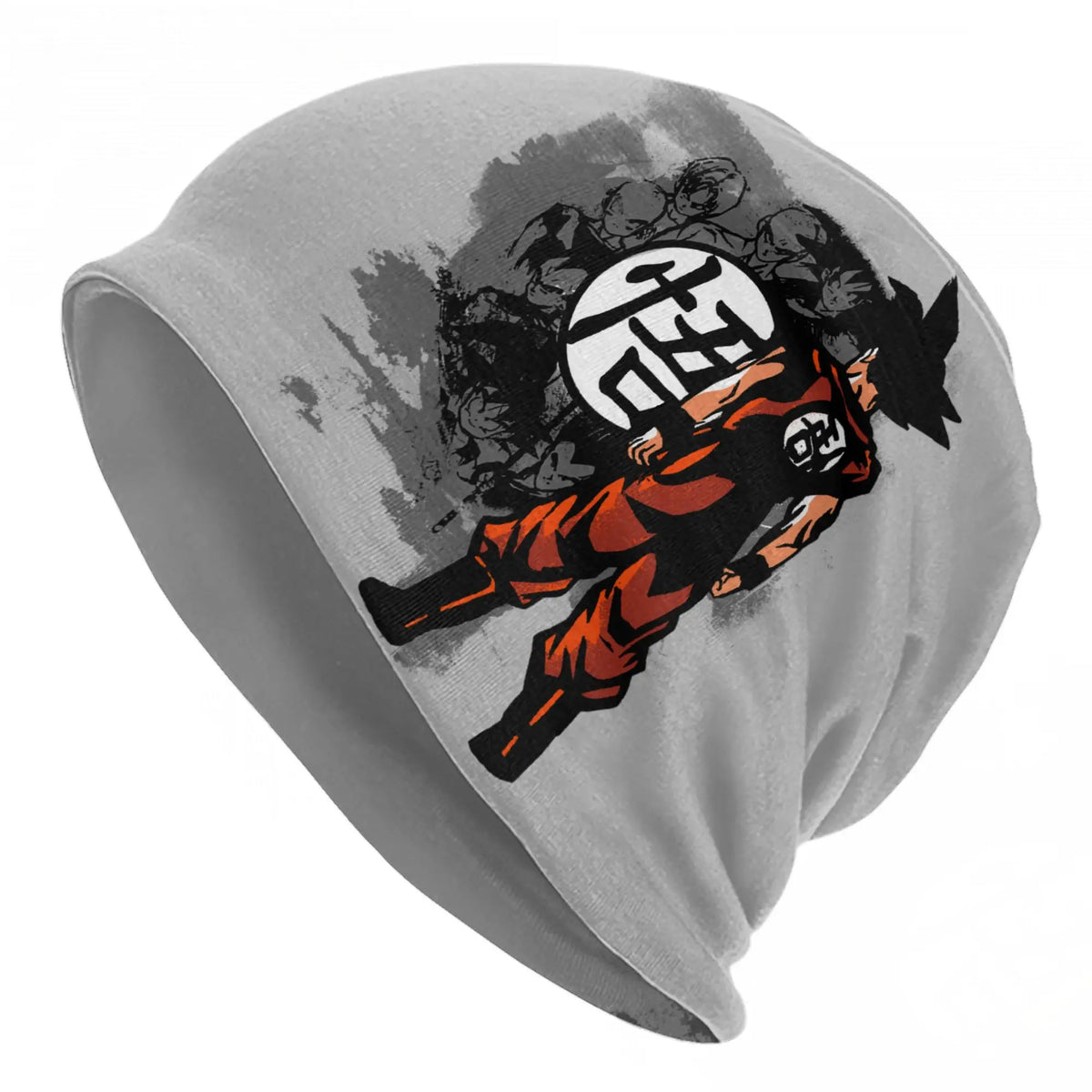 Dragon Ball Grey Cap - Goku in orange and kanji outfit