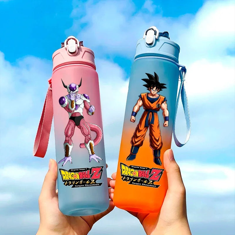 Pink Dragon Ball water bottle - Goku Ultra Instinct shirtless