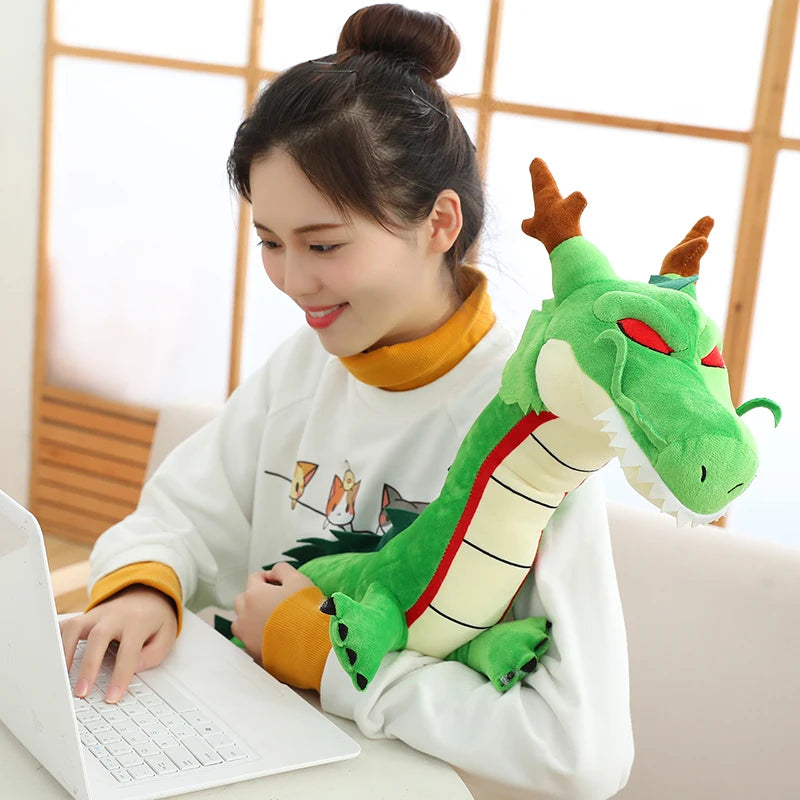 Dragon Ball green plush - Shenron with red eyes