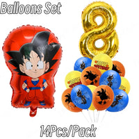 Ballons anniversaire 8 ans — 14 pièces